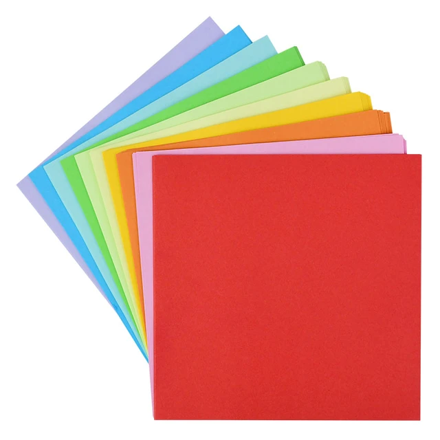 1000 Sheets Colored Paper Crafts Papers Self Made Square Pastel Colorful  Cardstock Child Origami - AliExpress