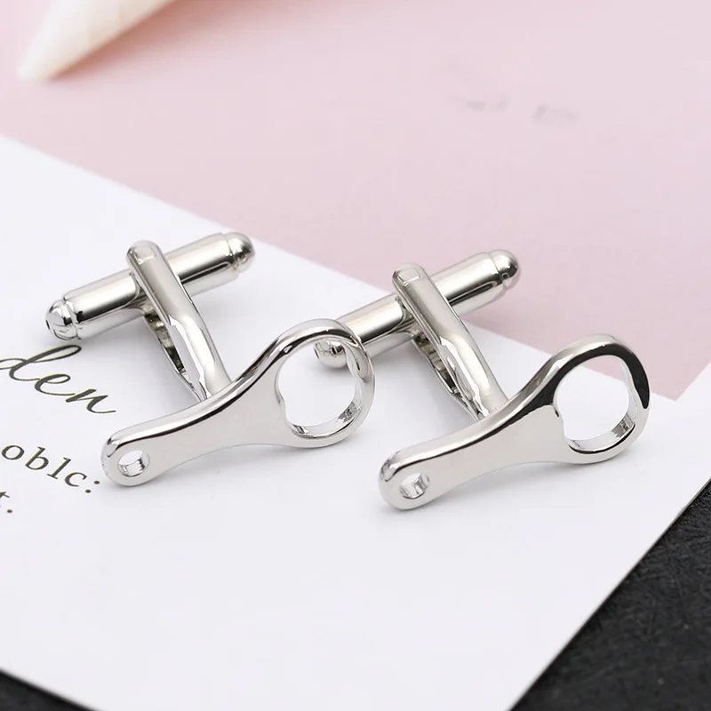 

Europe And America New Products-Style Simple Bottle Opener Men French Shirt Cufflinks Accessories