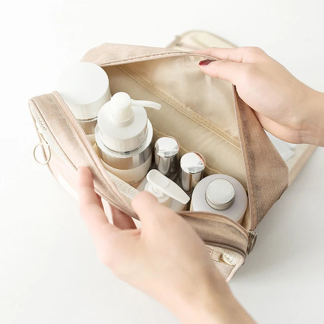 Hanging Travel Storage Zip Bag Cosmetic Luggage Organizer Makeup Bag Waterproof Toiletry Bags Women Men Travel Accessories Pouch