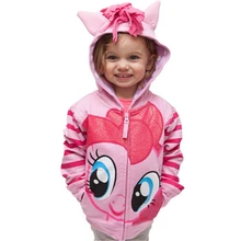 Весенняя Одежда для девочек «My Little Pony», толстовки с капюшоном, куртки, детская верхняя одежда с персонажами из мультфильмов мой детские платья, детские платья, Толстовка для маленьких девочек пальто "синдерелла"