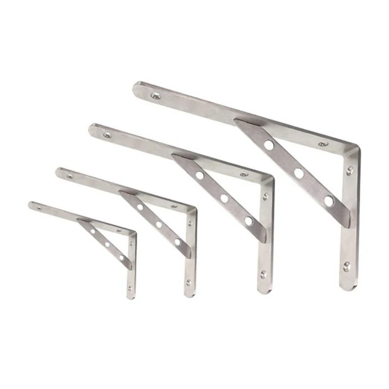 

Quality SUS 304 Solid Stainless Steel 90 Degree Angle Wall Mounted Shelf Supporter Bracket Frame (1 Pair)