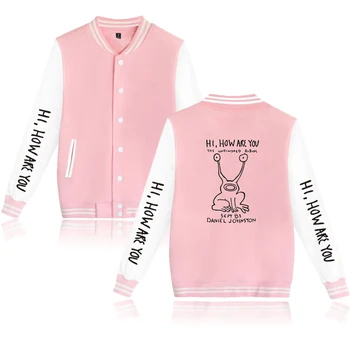 

American creative singer and visual artist Daniel Johnston Streetwear Printed Streetwear baseball jacket men/women V-neck Jacket