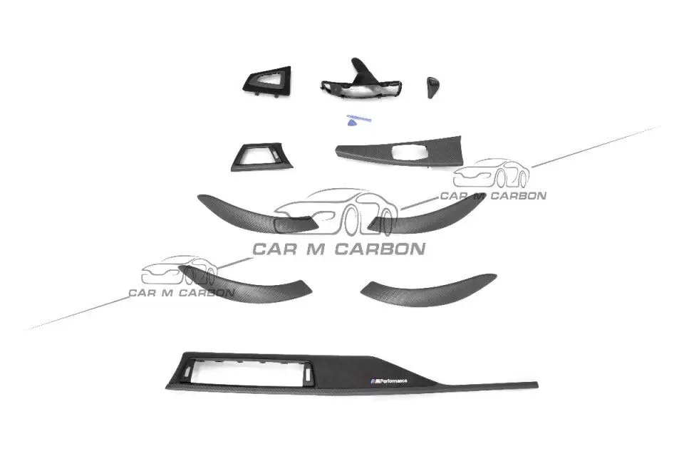 Углеродные внутренние части для 3S 4S F3X F30/31/35/32/F34/F36/GT3 MP дизайн сухой каброн левое Вождение только - Цвет: Full set