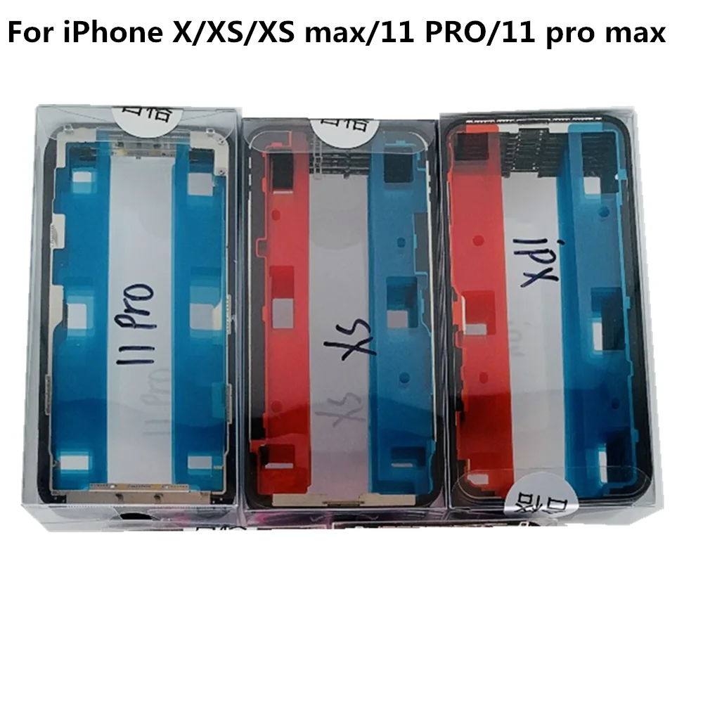 5ピース ロットトップ品質ori前面ベゼルフレーム接着剤でiphone X Xs最大11プロマックス液晶iphone Xr 11 携帯電話タッチパネル Aliexpress