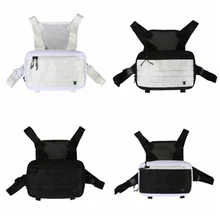 Тактическая Сумка В Стиле Хип-хоп, уличная одежда, нагрудная сумка, тактическая многофункциональная нагрудная сумка, сетчатая красная сумка