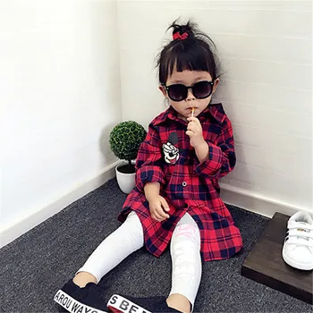 Spring Winter Family Matching Clothes Baby Girl Red Lattice Cardigan Shirt Mother And Daughter Clothes Windbreaker Family Look 2