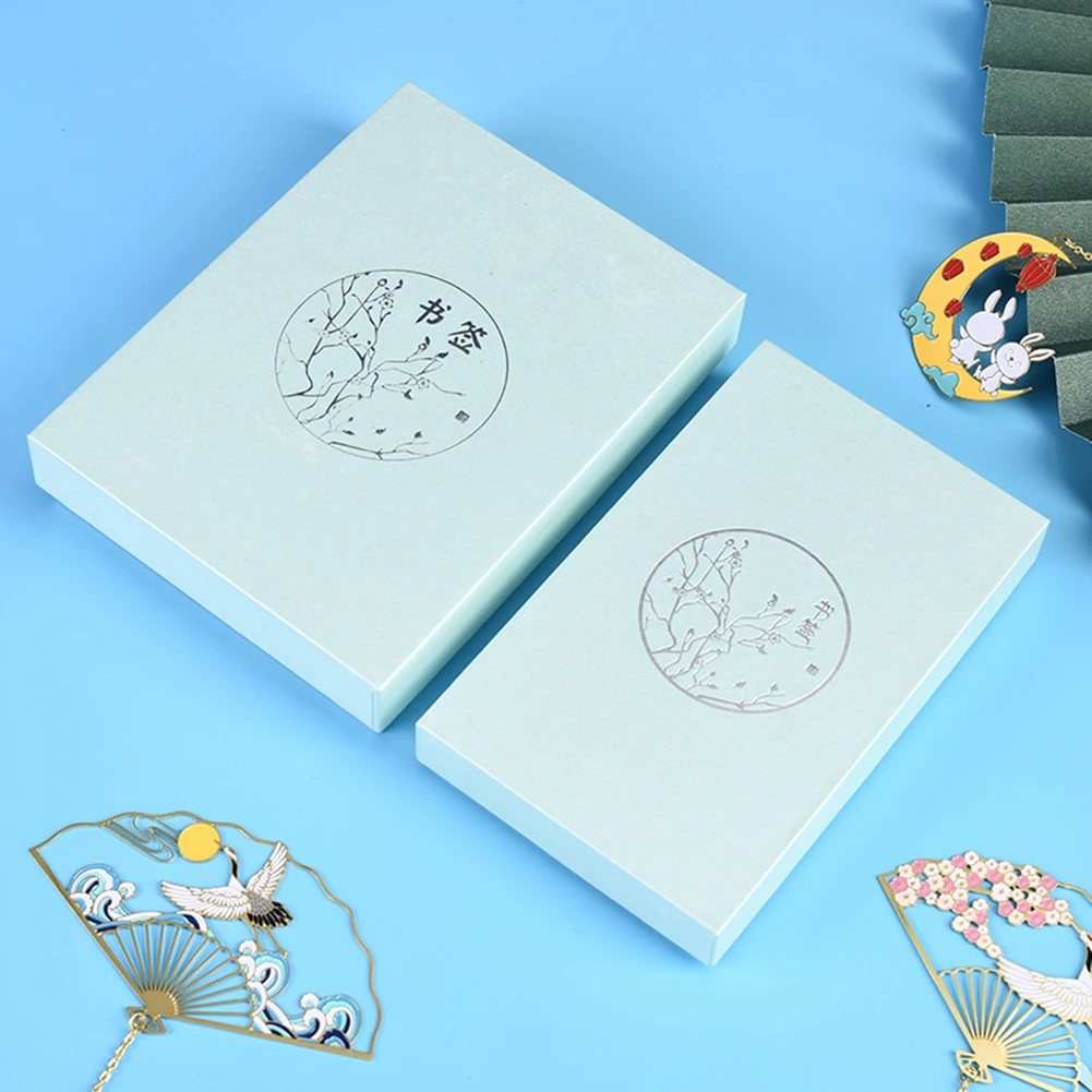 Bookmark Storage Box Holder Container Print Paper Present Case for Gift Packing School Office Supply Teacher |