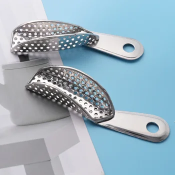 

2pcs Dental Trays Safe Sanitary Durable Stainless Steel Foam Tray for Men