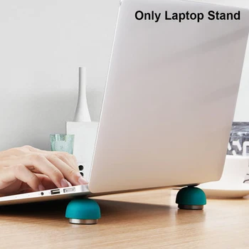 

2pcs Notebook Holder Non Slip Travel Universal Desktop Working Magnetic Absorption Mushroom Head Mini Portable Laptop Stand