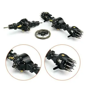 

LESU RC 1/14 DIY TMY RC 4X4 Truck Metal Front Rear Axles B Differential Lock TH02049-SMT3