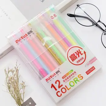 

12 Color Fineliner Colored Drawing Felt Tip Pens Art Drawing For Children Fine Liner Bullet Journal Supplies Marker Brush Pen