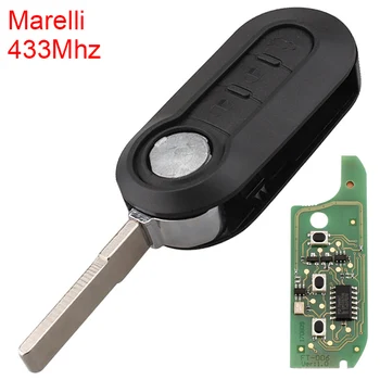 

433Mhz 3 Buttons Marelli System Remote Car Key Fob with ID46 Chip and SIP22 Blade Fit for FIAT 500L / MPV / Bravo / Ducato