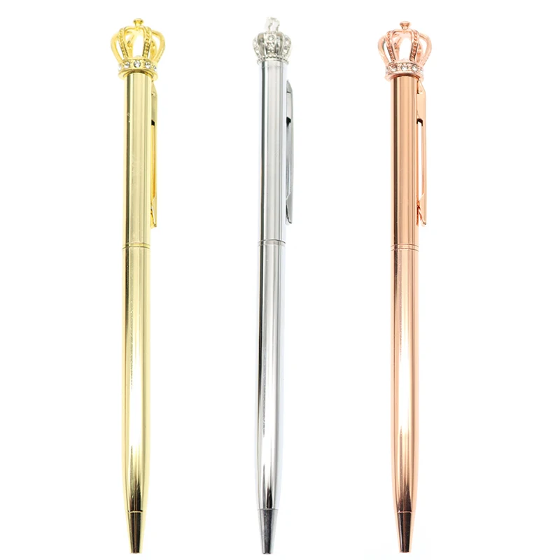 

Creative Bullet 1.0mm Refill Cute Kawaii Multicolor Exquisite Crown Ball Metal Bead Student Learning Office Material Supplies