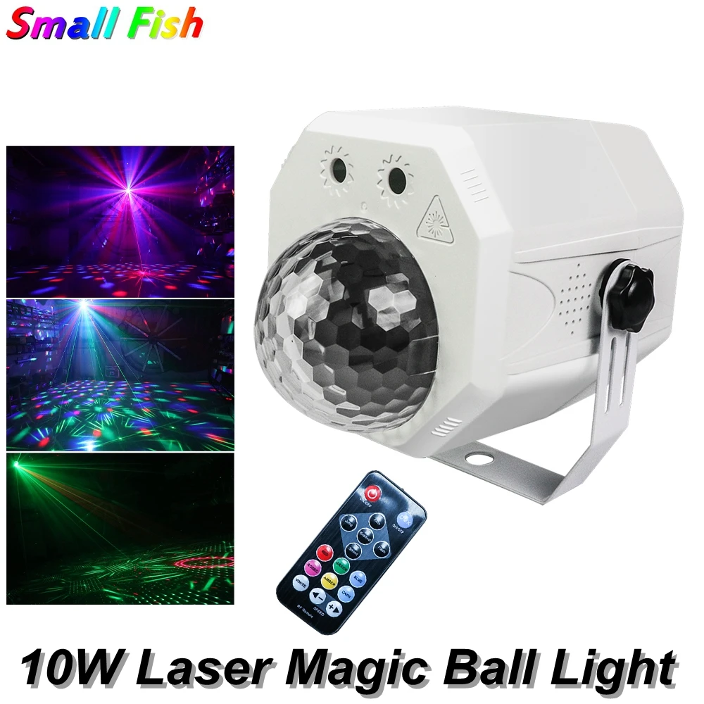 

4Pcs/Lot New LED Crysta Laserl Magic Ball 10W Mini RGB Stage Lighting Effect Lamp Bulb Remote For Party Disco Club DJ Light Show