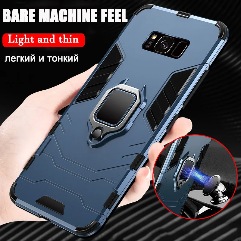 Luxury Armor Car Holder Ring Soft Case For Samsung Galaxy S8 S9 S10 S10E Note10 Pro Puls Silicone Shockproof Full Phone |
