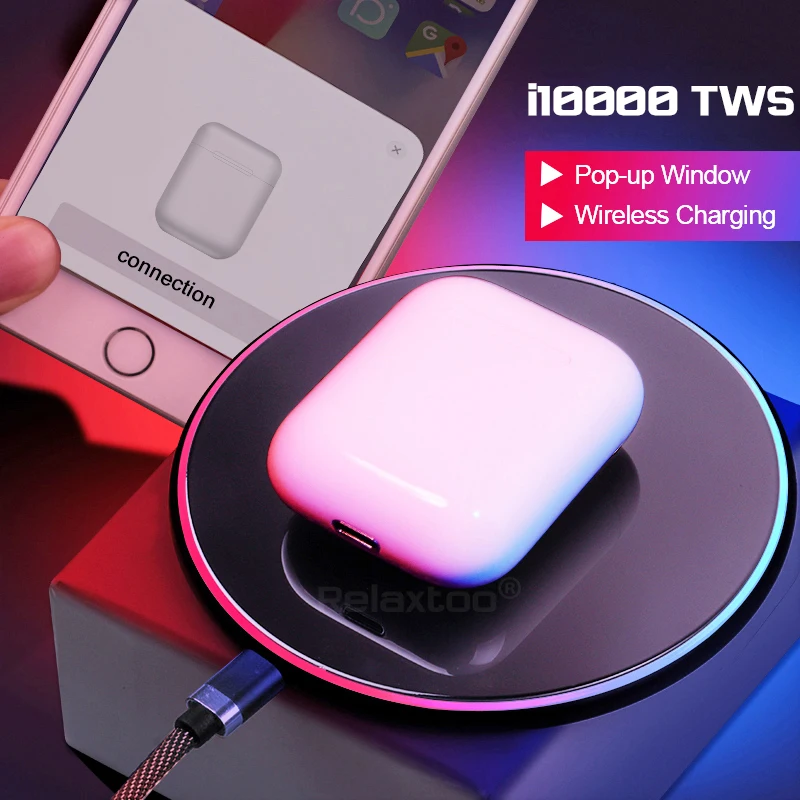 Cena I10000 tws bezprzewodowe słuchawki zestaw słuchawkowy bluetooth niewidoczne słuchawki douszne dla wszystkich smartfonów pk i100 i200 i500 i800 i900 i1000 i9000 tws