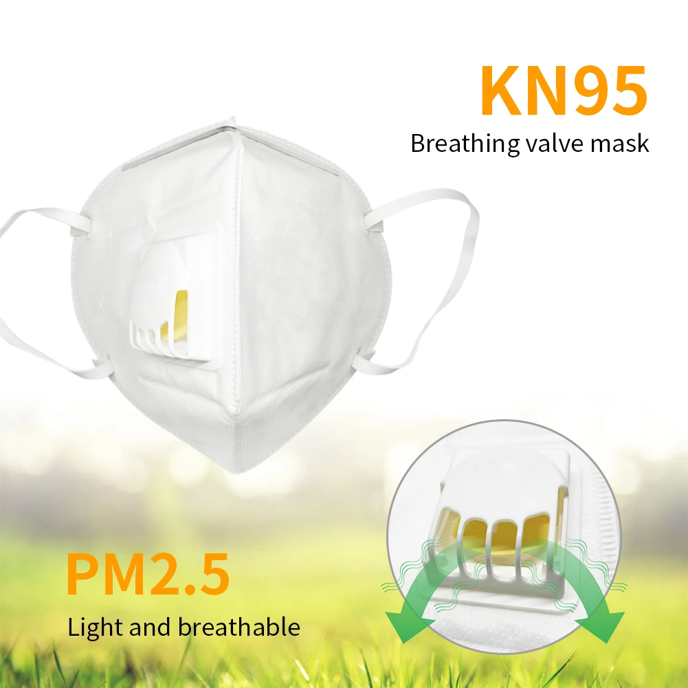 

1pc/25pcs Face Mouth Mask PM2.5 Disposable Anti Pollution Protection KN95 Particulate Respirator Dustproof For Party Ourdoor