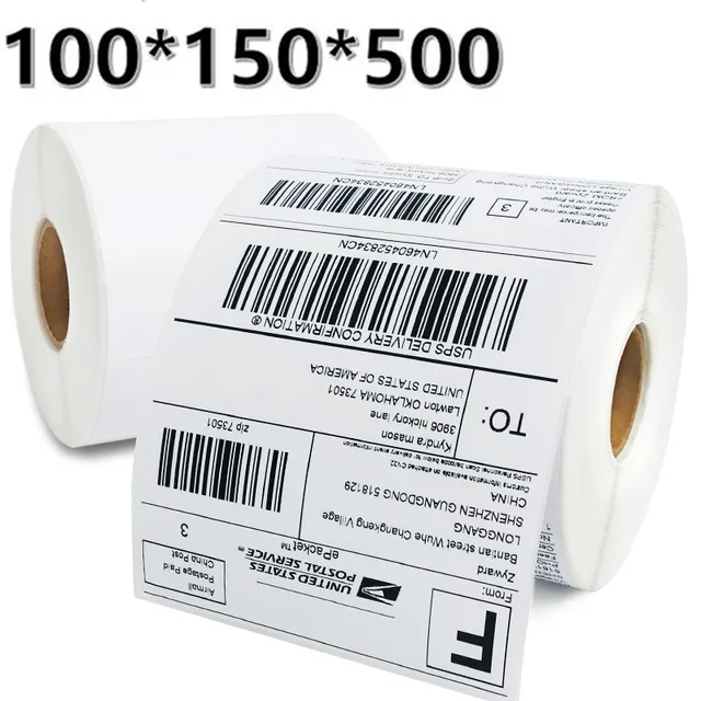 Large Plain White Sticky Self Adhesive Postage Parcel Labels 150 x 100mm 6 x 4/"