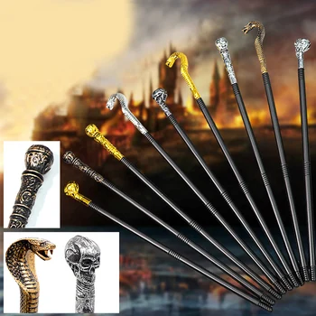 

Halloween Snake Head Scepter Toy Craved Skull Snake Head Pharaoh King's Magical Wands Halloween Cosplay Kids Scepter Props