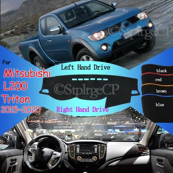 

Carpet Dashboard Cover Pad Protective Dashmat Avoid Light for Mitsubishi L200 2015-2020 Triton Strada Strakar Barbarian