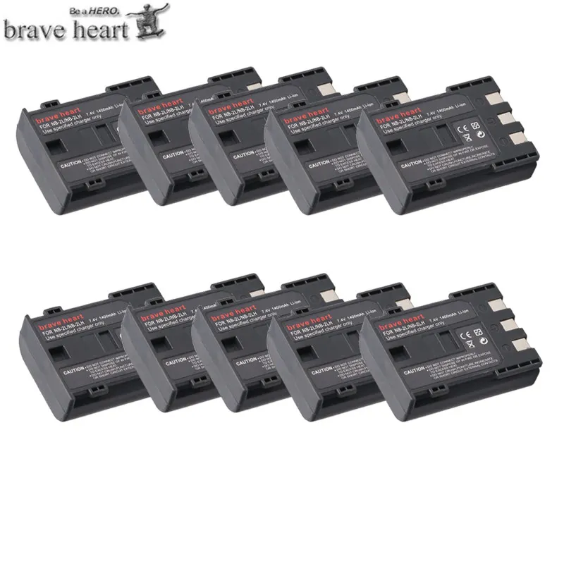 10x Bateria NB2L NB-2LH NB2LH 2LH 2L NB-2L 2L14 Batteries for Canon EOS 400D S80 S70 S50 S60 350D G7 G9 Kiss N X Rebel XT XTi |