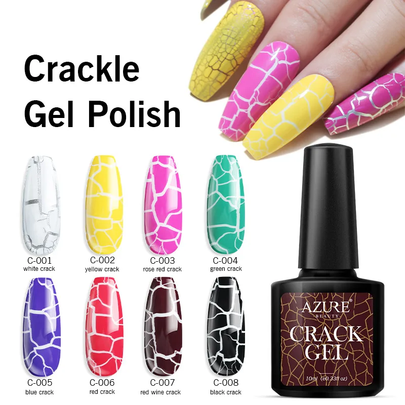 

Modelones Crack Nail Art Led Gel Polish Soak Off Crackle Effect Nail Gel Lacquer Semi Permanent Led Gel Varnish Hybrid Enamel
