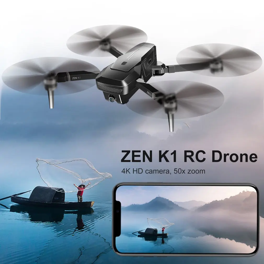 Visuo ZEN K1 gps Радиоуправляемый Дрон met 4K HD Двойная камера управление жестами 5G Wifi FPV Borstelloze мотор vlucht 28 minuten Dron VS F11 B4W