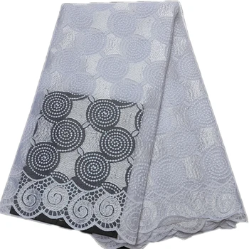

5yards for women dress fabric african tulle lace with stones new purple lace fabric nigerian lace 2019 high quality lace