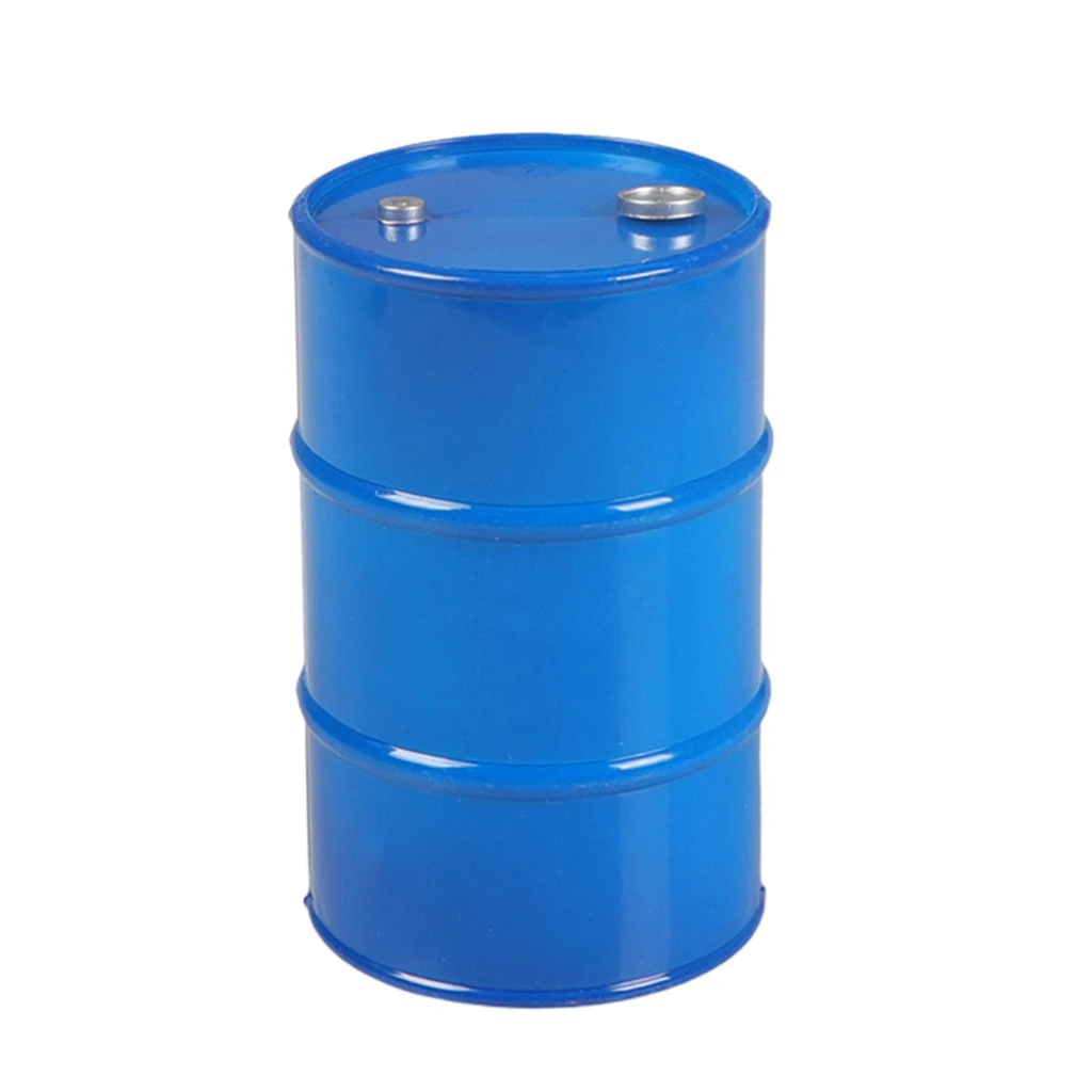 1:10 Scale Metal Oil Barrel Drum Remote Control Model Car Vehicles Accs