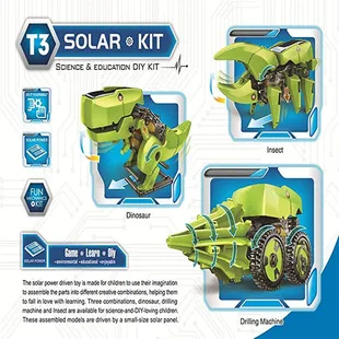 Stem Toys 3 In 1 Educational Solar Robot Science Kit Powered Blocks For 8-10 Years Old Boys | Игрушки и хобби