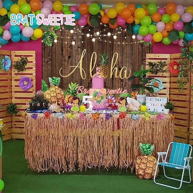 decoracion cumpleaños niña hawaiana – Compra decoracion cumpleaños niña  hawaiana con envío gratis en AliExpress version