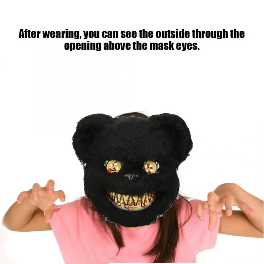 Хэллоуин кровавый плюшевый маска медведь Маскарад страшные плюшевые маски косплей реквизит забавная игрушка с сюрпризом для Хэллоуина поставки