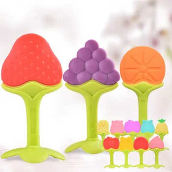 

Baby Teether Safety Baby Teeth Pacifier Cartoon Teething Nursing Safety Silicone
