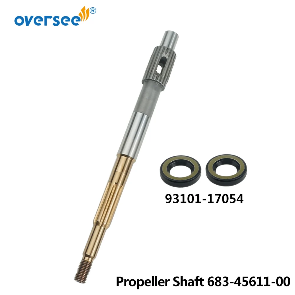 

683-45611-00 Propeller Shaft For Yamaha Outboard Motor Powertec 9.9HP 15HP 2 Stroke Parsun F15-06070001 Oil Seal As Gift