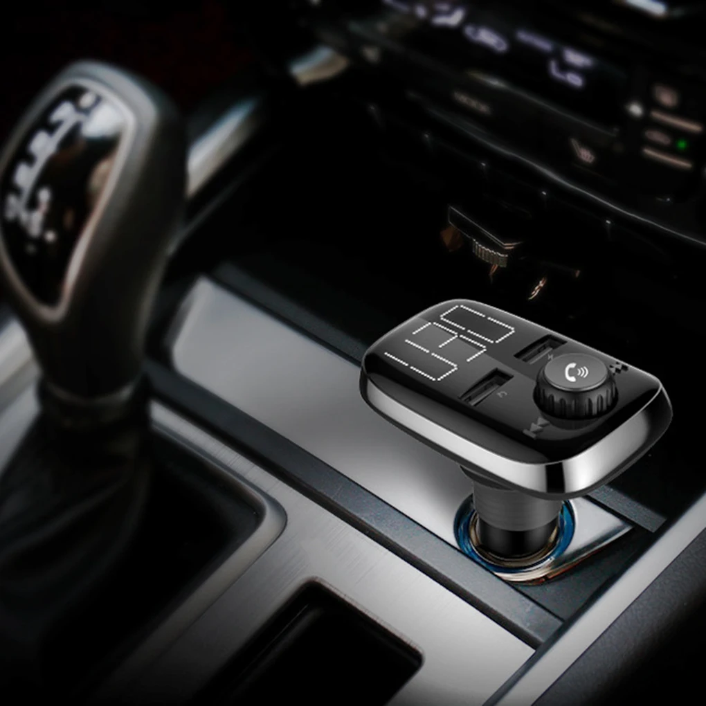 Автомобильный MP3-плеер fm-передатчик Поддержка bluetooth TF карта двойной зарядное устройство usb FM модулятор обнаружения напряжения