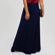 Женская Осенняя свободная макси юбка модная эластичная талия плотная плиссированная юбка винтажная элегантная длинная юбка с высокой талией jupe femme