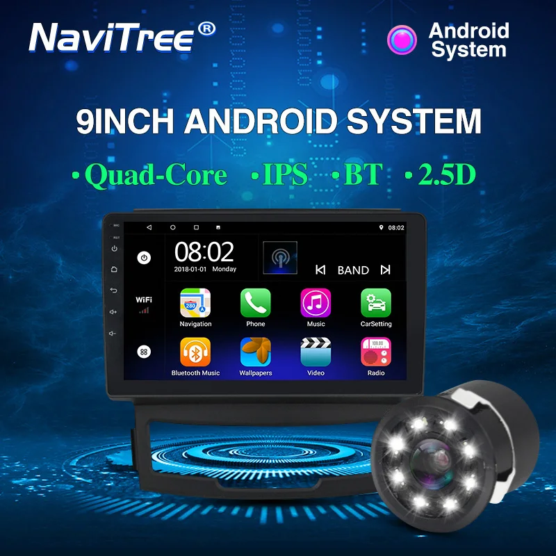 Android 9,0 1+ 16G автомобильный dvd мультимедийный плеер gps навигация для SSANGYONG KORANDO 2011 2012 2013 Автомагнитола RDS fm-передатчик - Цвет: DVD camera