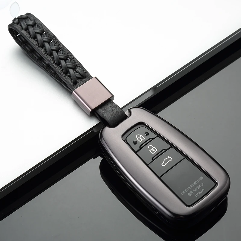 Для автомобилей из алюминиевого сплава держатель ключа чехол для Toyota CHR C-HR Prado Prius Camry Corolla RAV4 аксессуары