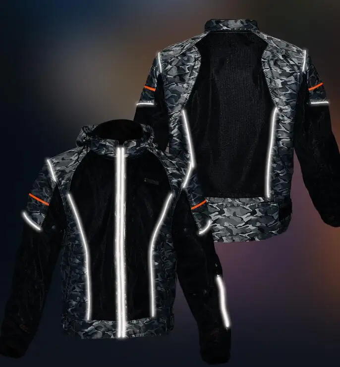 Four seasons riding jacket men's motorcycle anti-fall clothing motorcycle racing clothing mesh breathable thin