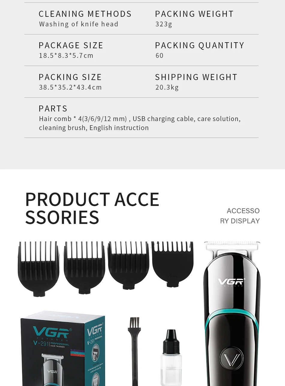 VGR V-291 Hair Trimmer description image 11