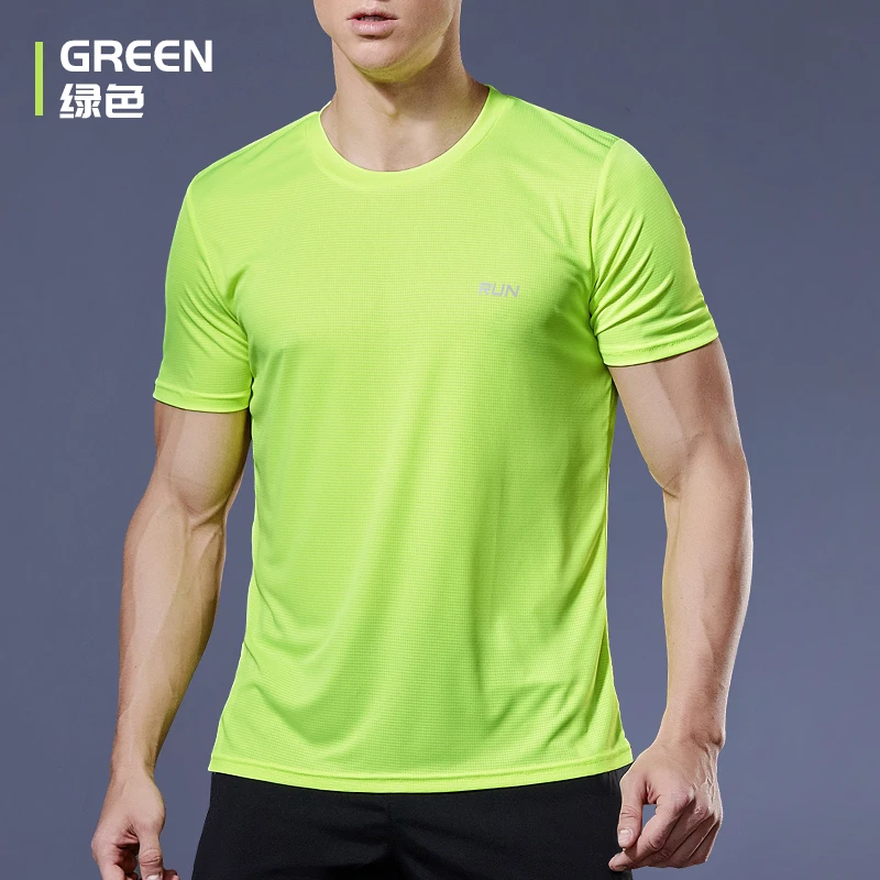 Quick Dry Gym Shirt Men Summer Sportswear Running T-shirt Sport Male Tops Jogging Tops Loose Training Short Sleeve Fitness shirt short sleeve t shirt,sport t shirt,running t shirt,running t shirts,fitness clothes,men t shirts