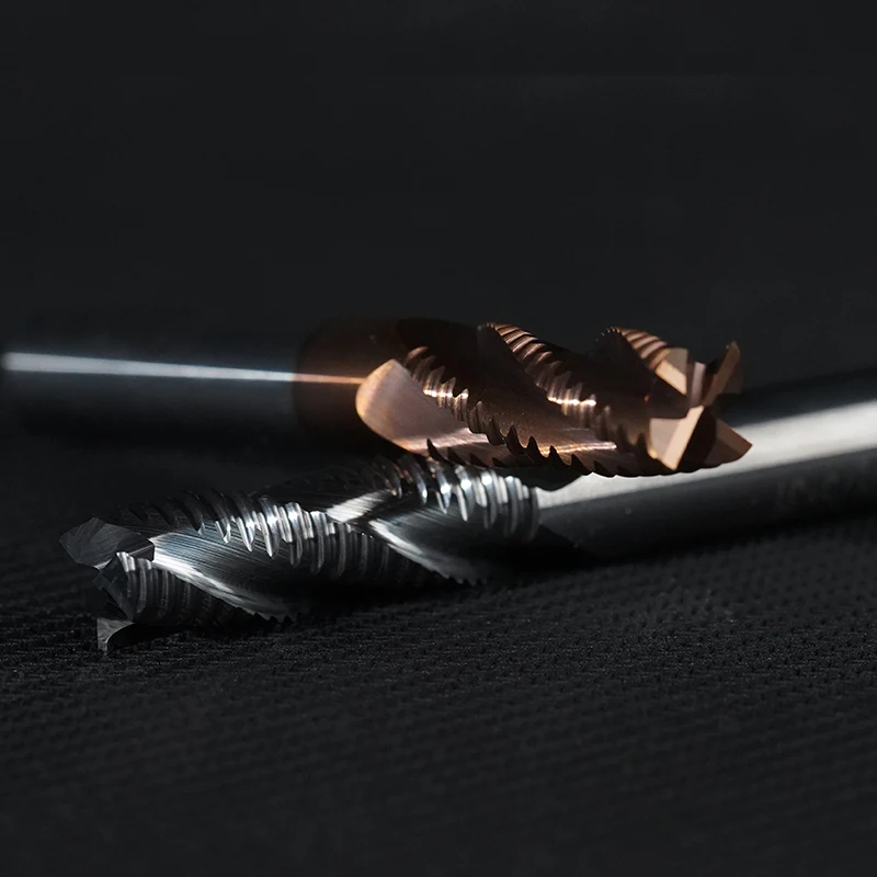 4mm 6mm 8mm 10mm 12mm 4 flutes HRC55 Roughing End Mills Milling cutters CNC roughing Tools Carbide router bits milling bits