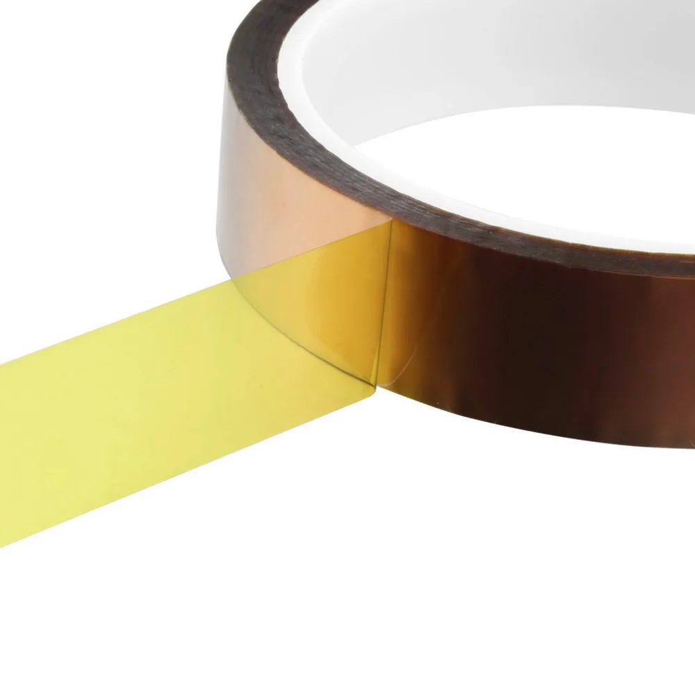 S1M# 20mm x 30m Heat Resistant High Temperature Polyimide Adhesive Tape Tawny Hot New