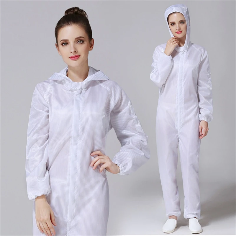 Workshop Uniforms Hooded Antistatic Dustproof Long Sleeve Coats Pants Zipper Tops Jumpsuits Clothing Darily Worker Overalls Workshop Uniforms Hooded Antistatic Dustproof Long Sleeve Coats Pants Zipper Tops Jumpsuits Clothing Darily Worker Overalls