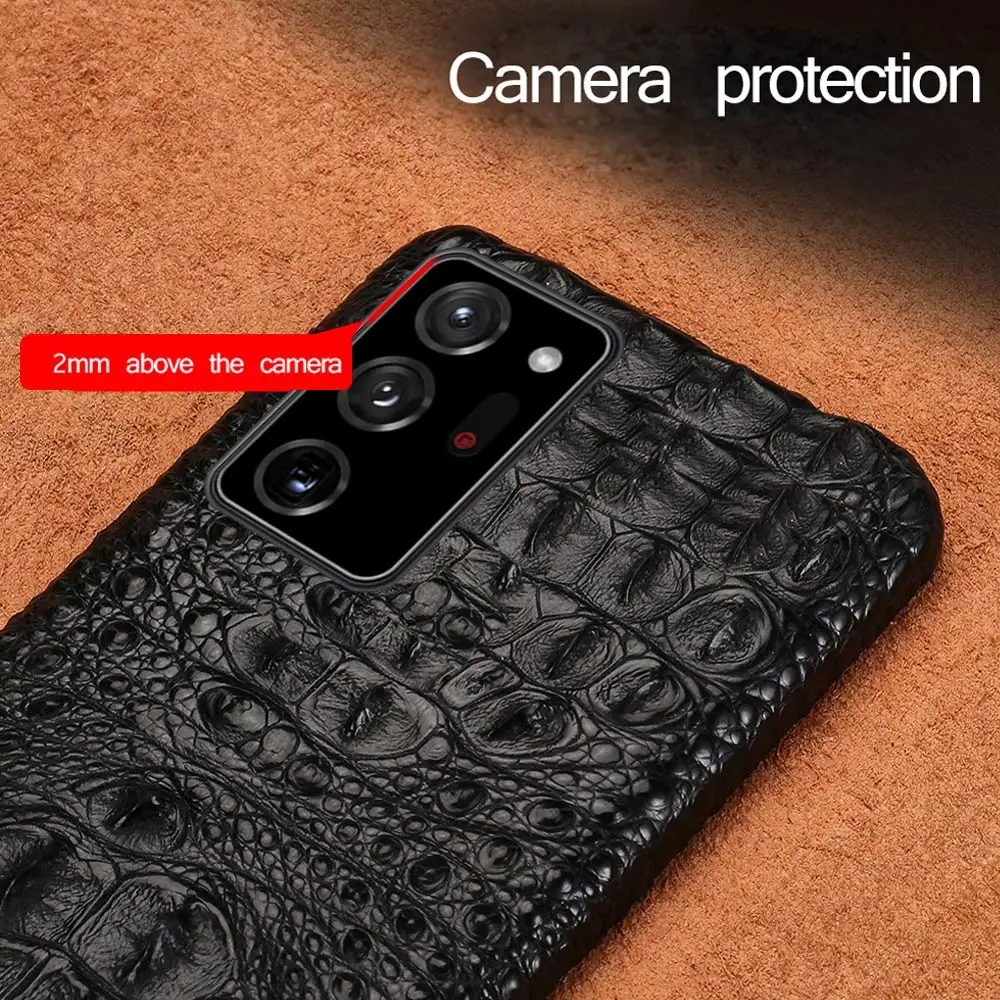 LANGSIDI Original Crocodile skin case For samsung