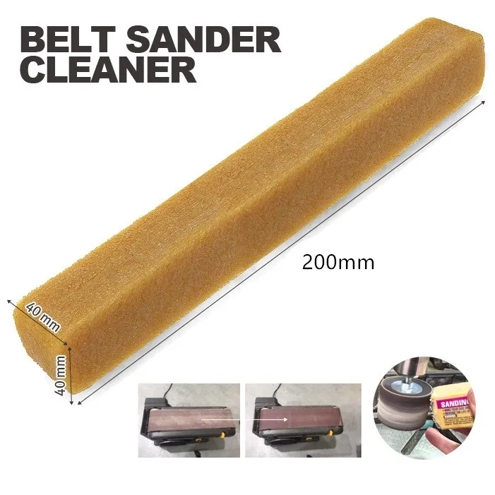 

40x40x200mm Abrasive Cleaning Stick Sanding Belt Band Drum Cleaner Sandpaper Cleaning Eraser for Belt Disc Sander Tool