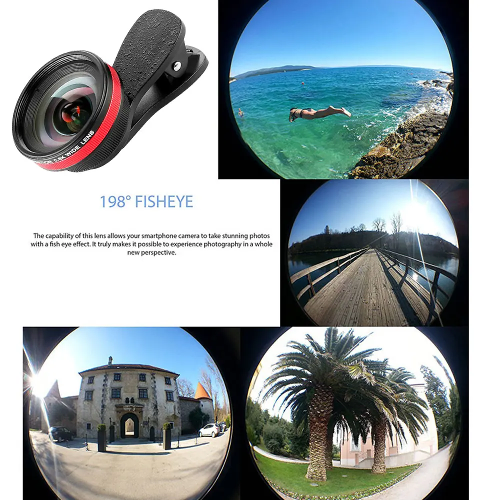 

Professional HD Camera Lens 0.6X Wide Angle Mobile Phone Lens for All Phone
