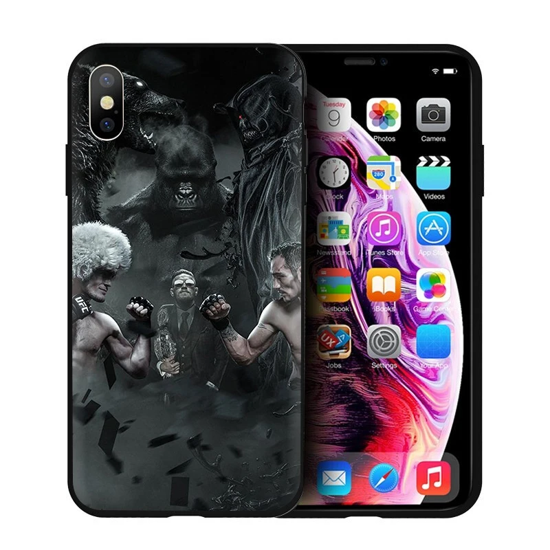 Мягкий силиконовый чехол для телефона EWAU UFC Конор Макгрегор для iPhone 5 5S SE 6 6s 7 8 plus X XR XS 11 Pro Max - Цвет: B6