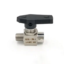 304 Нержавеющая сталь 1/" BSP на обоих концах для подключения внешних устройств к нитью два 2 Way Pipe Fitting высокое Давление шаровой клапан