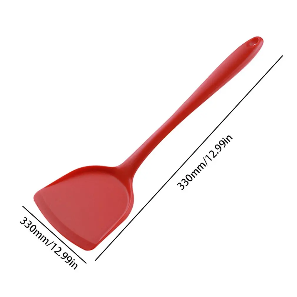 Силиконовая лопатка из нержавеющей стали силиконовая посуда антипригарная специальная лопатка высокотемпературная кухонная лопатка